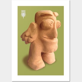 Clay Sculpture #1 Posters and Art